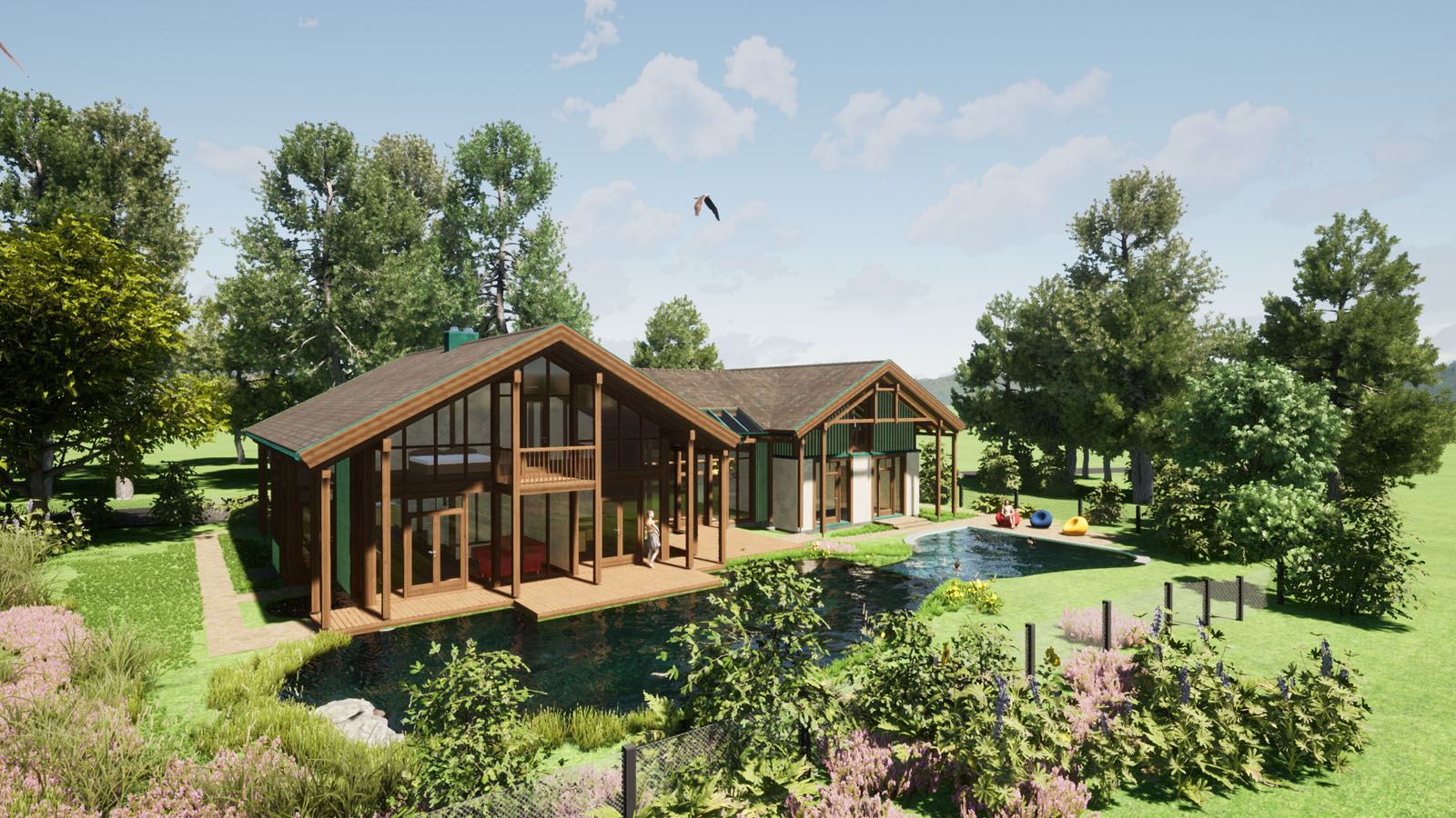 Holzskeletthaus in Bierdorf am Ammersee