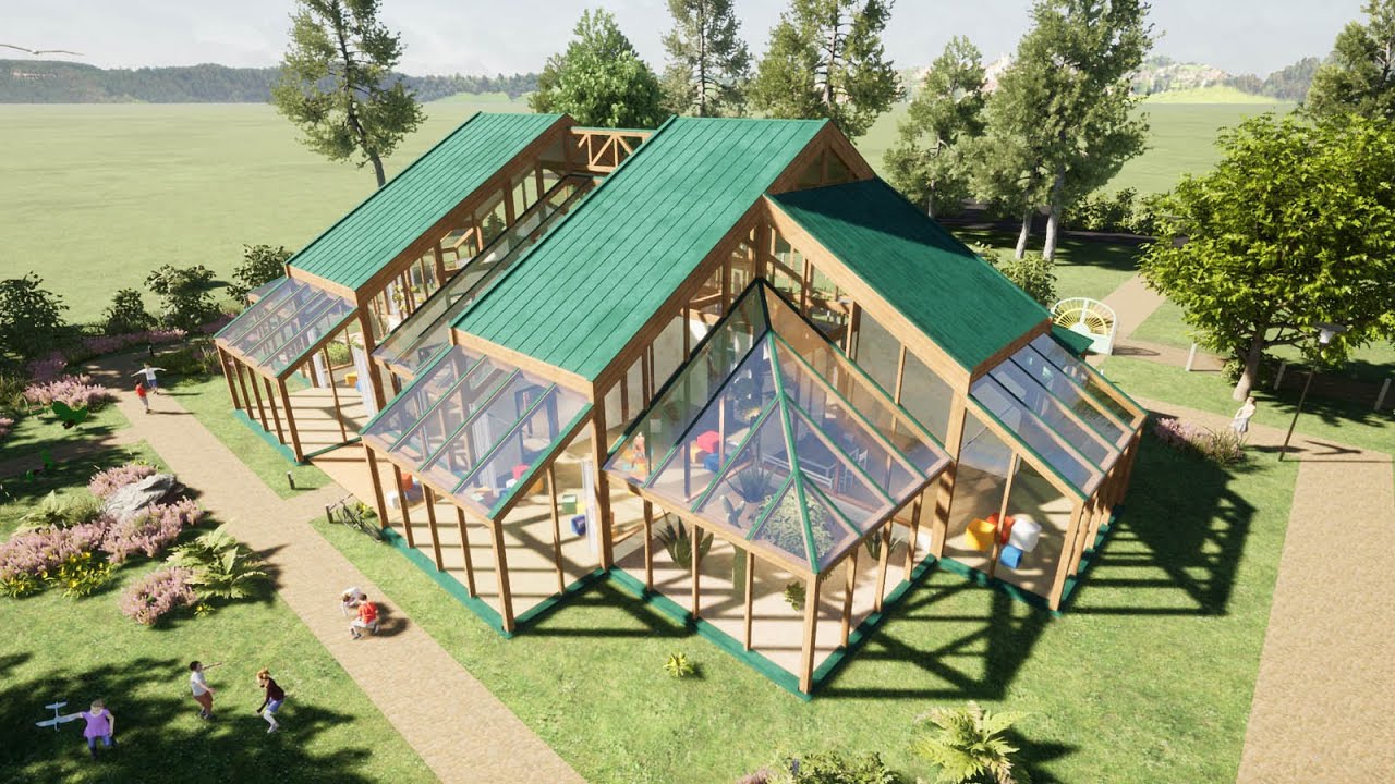 Kindergarten - Holzskelett